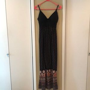 Black maxi dress